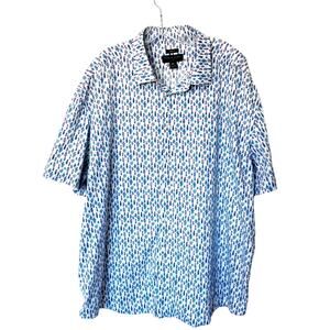 Pronto Uomo Mens 2X Button Down SS Cactus Print Camp Shirt Southwest Vacation